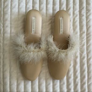 Zara Home Fuzzy Slippers/ House Shoes